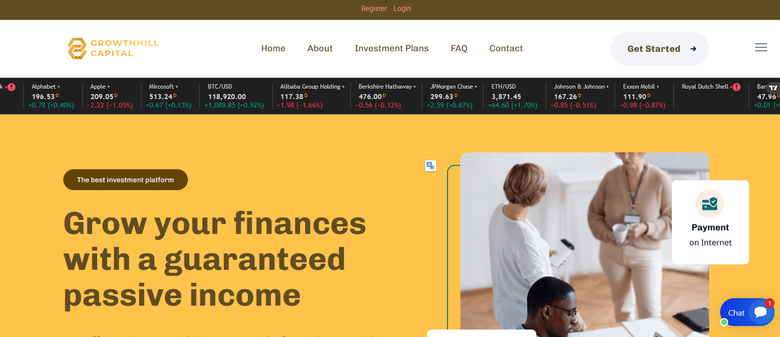 Сайт компании Growth Hill Capital