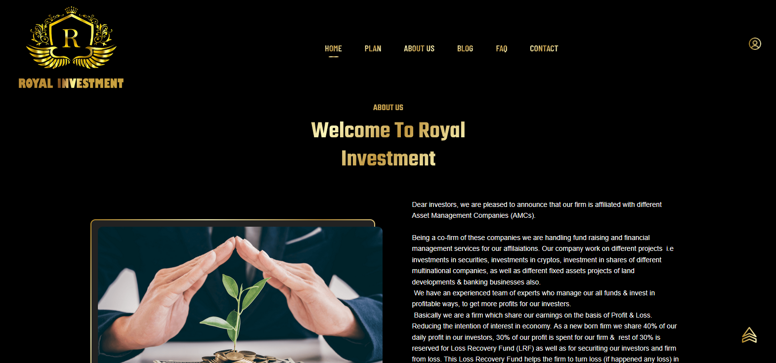 Сайт компании Royal Investment