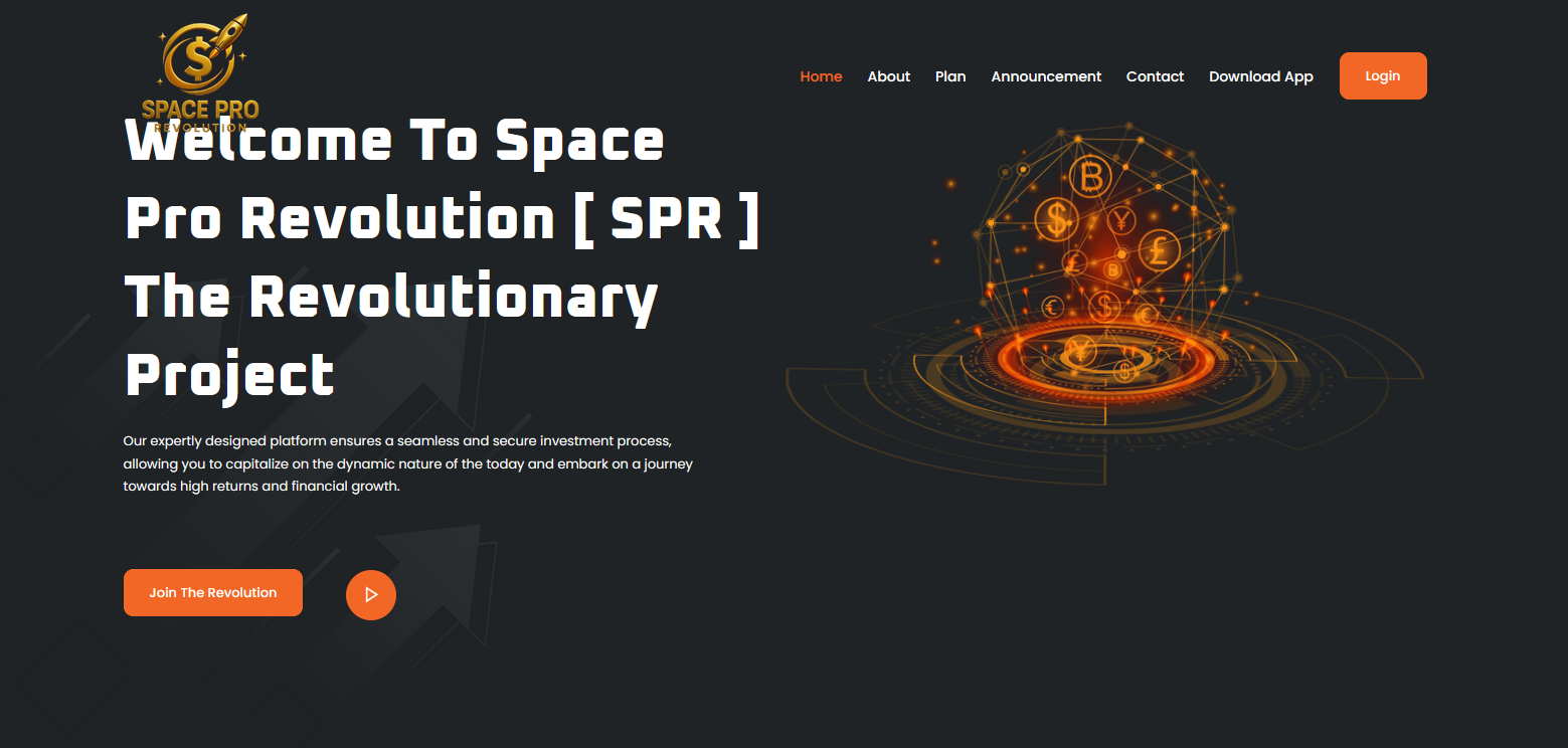 Сайт компании Space Pro Revolution