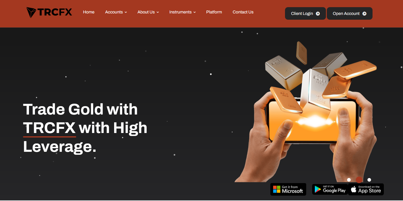 Сайт компании TRCFX