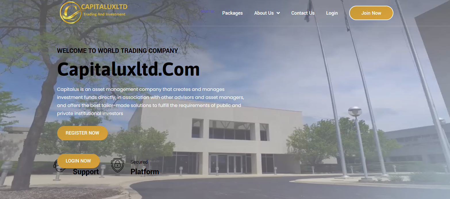 Сайт компании Capitalux