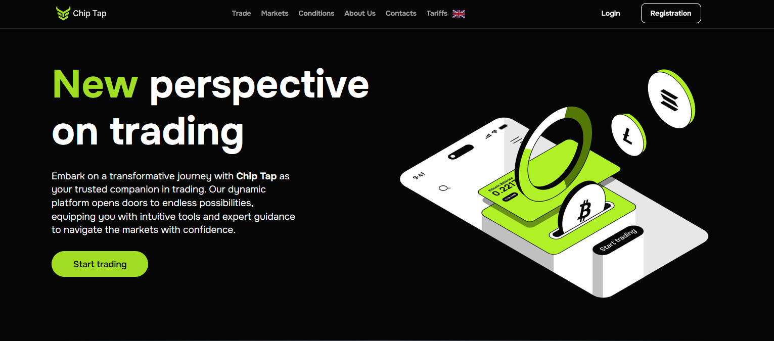 Сайт компании Chip Tap