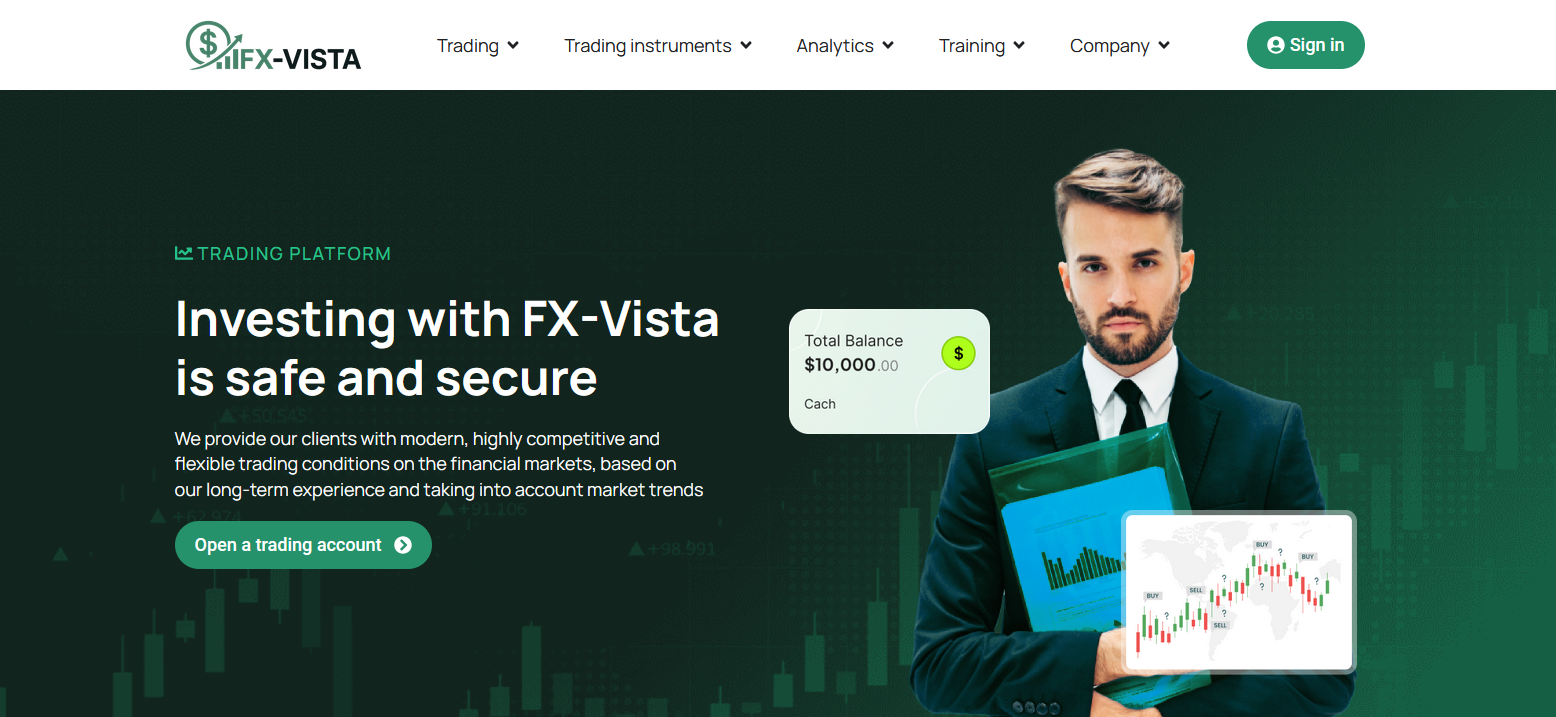 Сайт компании FX-Vista