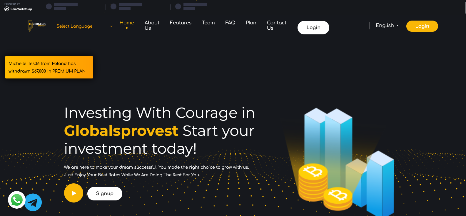 Сайт компании Globalsprovest
