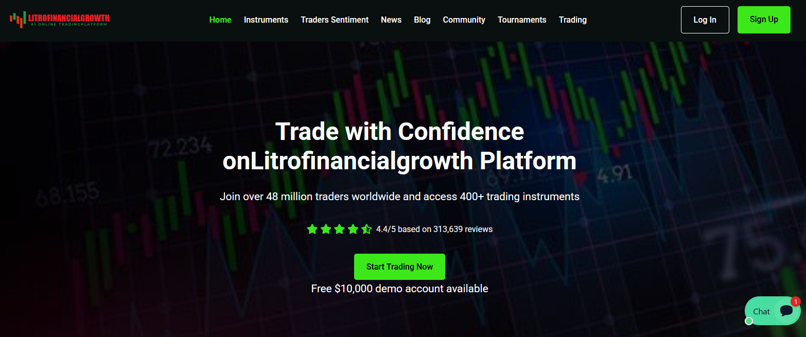 Сайт компании Litrofinancialgrowth