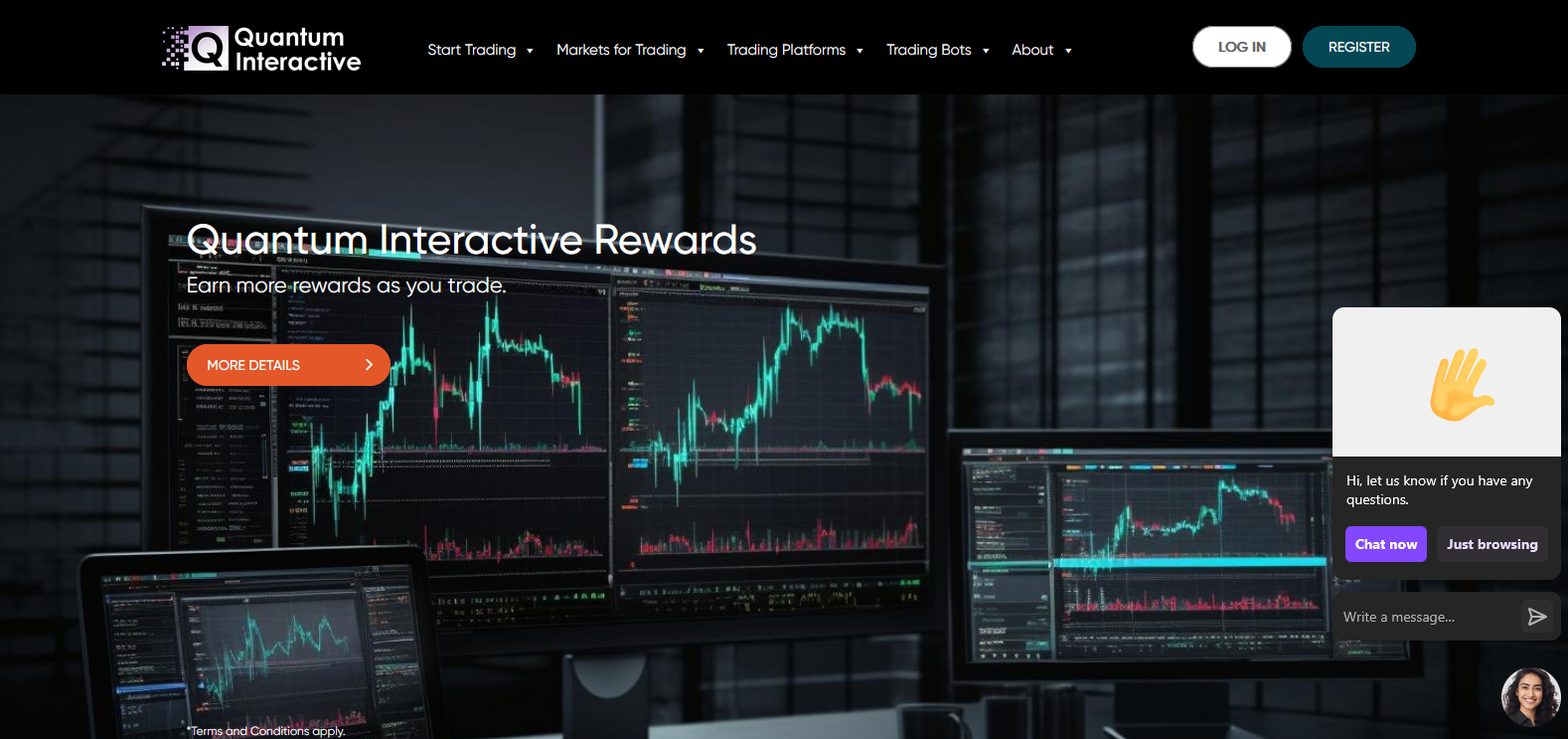 Сайт компании Quantum Interactive