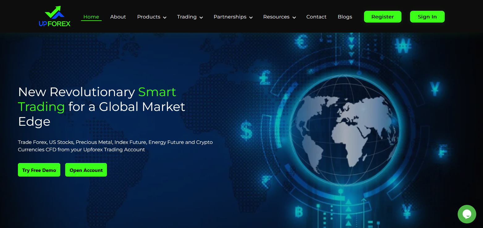 Сайт компании Upforex